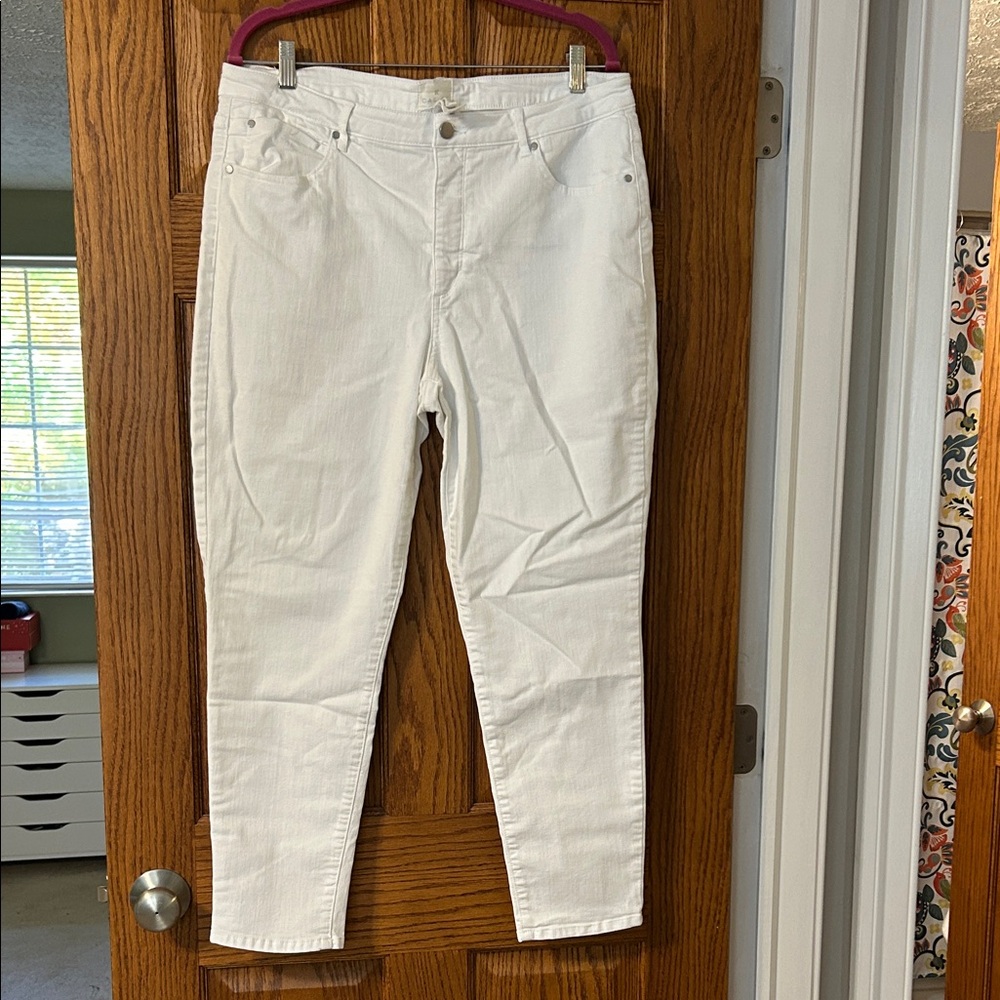 Caslon Skinny White Denim